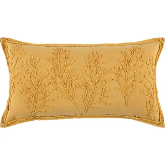 Gold Embroidered Botanical Pillow-Kirkland's Home Shop