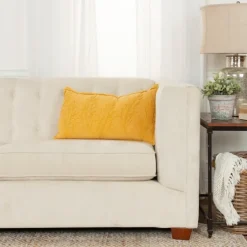 Gold Embroidered Botanical Pillow-Kirkland's Home Shop