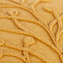 Gold Embroidered Botanical Pillow-Kirkland's Home Shop