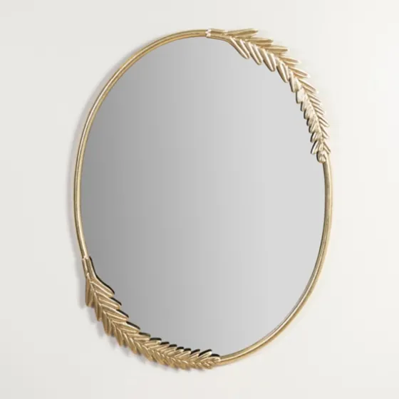 Gold Finish Oval Wreath Mirror-Kirkland's Home Best