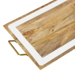Gold Flat Enamel Trim 2-Pc. Decorative Tray Set-Kirkland's Home Discount