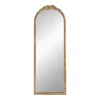 Gold Floral Top Arch Frame Floor Mirror, 19X55 In.-Kirkland's Home Sale