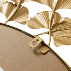 Gold Foil Leaf Framed Round Wall Mirror-Kirkland's Home Outlet