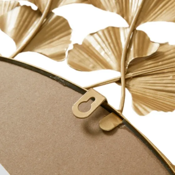 Gold Foil Leaf Framed Round Wall Mirror-Kirkland's Home Outlet