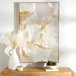 Gold Foil Patches Framed Art Print-Kirkland's Home Sale