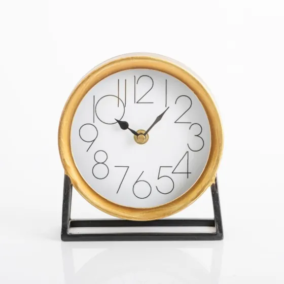 Gold Frame Modern Tabletop Clock-Kirkland's Home Flash Sale