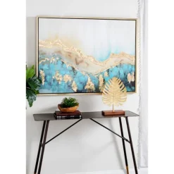 Gold Geode Slice Framed Canvas Art Print-Kirkland's Home Best
