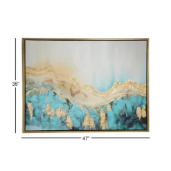 Gold Geode Slice Framed Canvas Art Print-Kirkland's Home Best