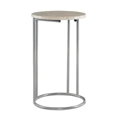 Gold Geometric Mosaic Capiz And Metal C-Table-Kirkland's Home Online