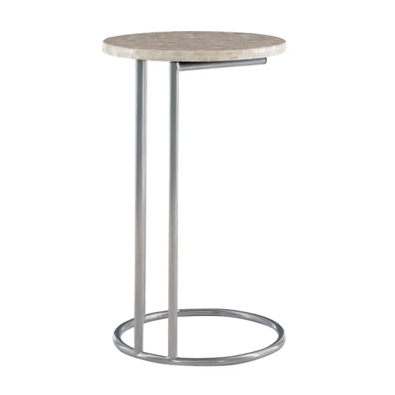Gold Geometric Mosaic Capiz And Metal C-Table-Kirkland's Home Online