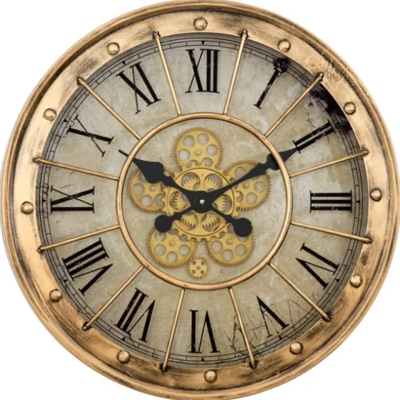Gold Gilded Frame Round Wall Clock-Kirkland's Home Outlet