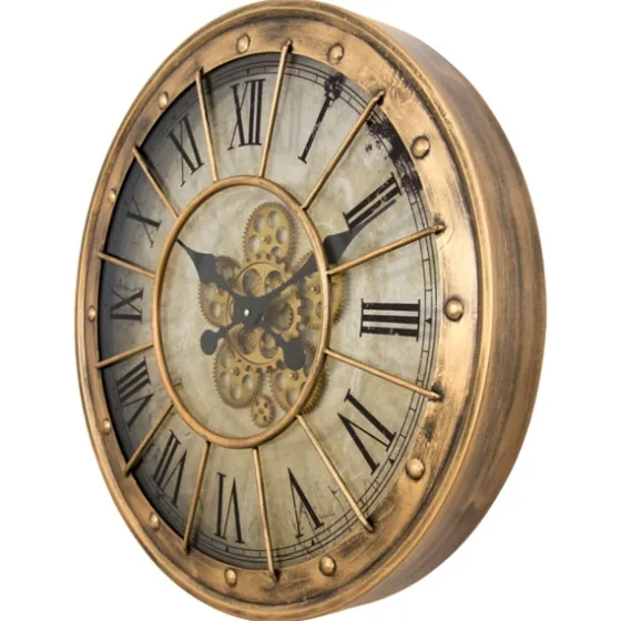 Gold Gilded Frame Round Wall Clock-Kirkland's Home Outlet