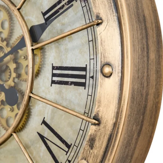 Gold Gilded Frame Round Wall Clock-Kirkland's Home Outlet