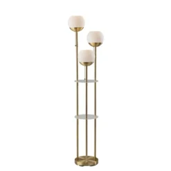 Gold Globe 3-Light Shelf Floor Lamp-Kirkland's Home Shop