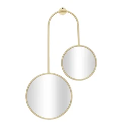 Gold Ingrid Metal Modern Wall Mirror-Kirkland's Home Flash Sale