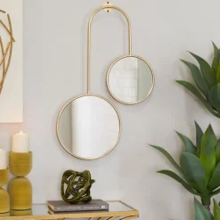 Gold Ingrid Metal Modern Wall Mirror-Kirkland's Home Flash Sale