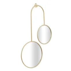 Gold Ingrid Metal Modern Wall Mirror-Kirkland's Home Flash Sale