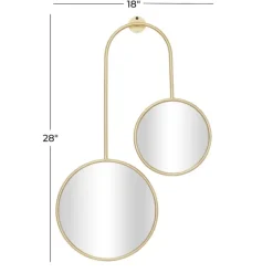 Gold Ingrid Metal Modern Wall Mirror-Kirkland's Home Flash Sale