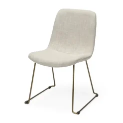 Gold Iron And Fabric Dining Chairs, Set Of 2-Kirkland's Home Cheap