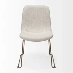 Gold Iron And Fabric Dining Chairs, Set Of 2-Kirkland's Home Cheap