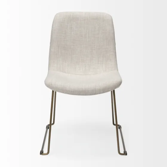 Gold Iron And Fabric Dining Chairs, Set Of 2-Kirkland's Home Cheap