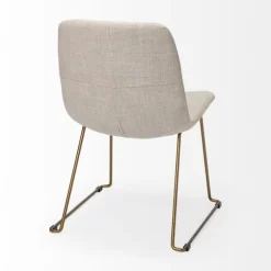 Gold Iron And Fabric Dining Chairs, Set Of 2-Kirkland's Home Cheap
