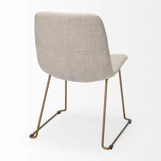 Gold Iron And Fabric Dining Chairs, Set Of 2-Kirkland's Home Cheap