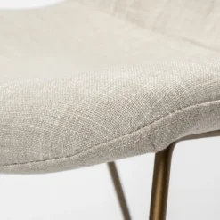 Gold Iron And Fabric Dining Chairs, Set Of 2-Kirkland's Home Cheap
