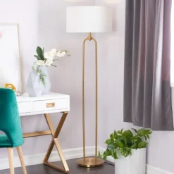 Gold Iron Arch Base Floor Lamp-Kirkland's Home Sale