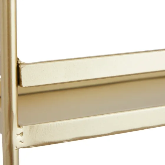 Gold Iron Frame Wall Shelf With Hooks-Kirkland's Home Shop