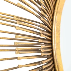 Gold Layered Burst Frame Round Wall Mirror-Kirkland's Home Discount