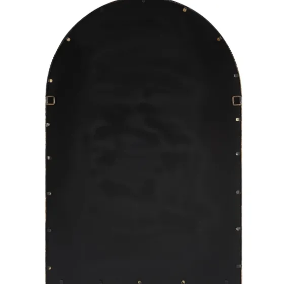 Gold Leaf Metal Windowpane Arch Frame Mirror-Kirkland's Home New