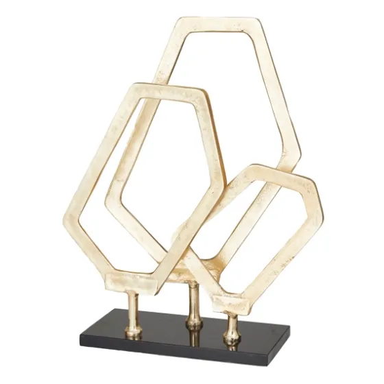 Gold Marble Layered Geometric Loops Statue-Kirkland's Home Flash Sale