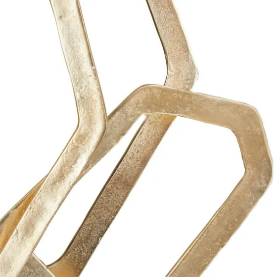 Gold Marble Layered Geometric Loops Statue-Kirkland's Home Flash Sale