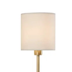 Gold Metal & White Shade Wall Sconces, Set Of 2-Kirkland's Home Discount