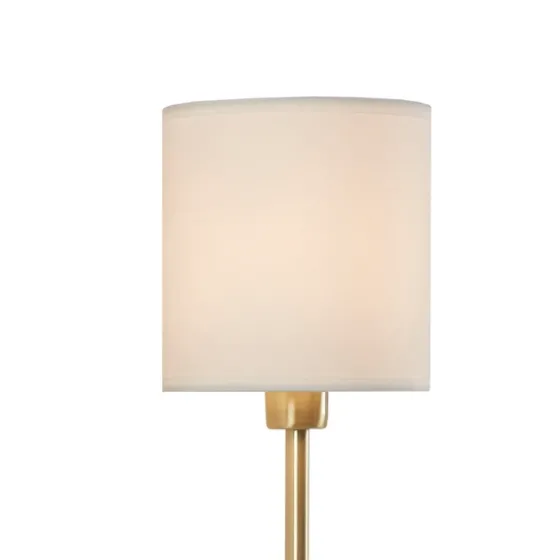 Gold Metal & White Shade Wall Sconces, Set Of 2-Kirkland's Home Discount