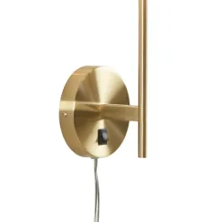 Gold Metal & White Shade Wall Sconces, Set Of 2-Kirkland's Home Discount