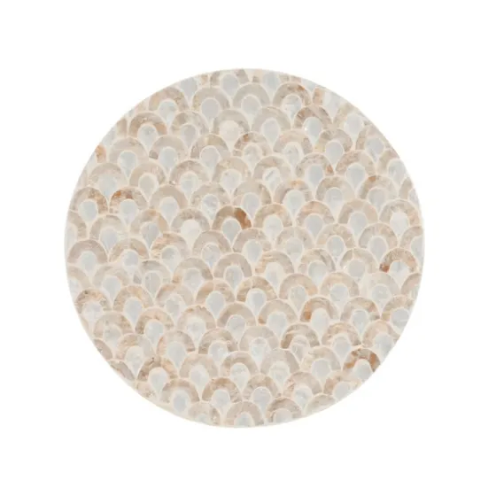 Gold Metal And Capiz Shell Top Accent Table-Kirkland's Home Online