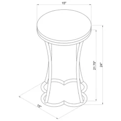 Gold Metal And Capiz Shell Top Accent Table-Kirkland's Home Online