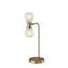 Gold Metal And Dual Glass Shade Table Lamp-Kirkland's Home Sale