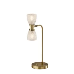 Gold Metal And Dual Glass Shade Table Lamp-Kirkland's Home Sale