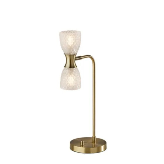 Gold Metal And Dual Glass Shade Table Lamp-Kirkland's Home Sale