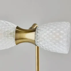 Gold Metal And Dual Glass Shade Table Lamp-Kirkland's Home Sale