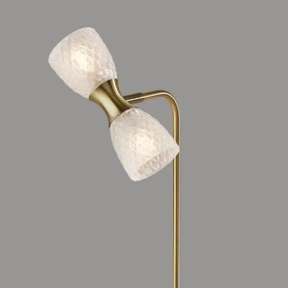 Gold Metal And Dual Glass Shade Table Lamp-Kirkland's Home Sale