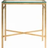 Gold Metal And Glass Side Table-Kirkland's Home Discount