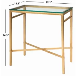 Gold Metal And Glass Side Table-Kirkland's Home Discount