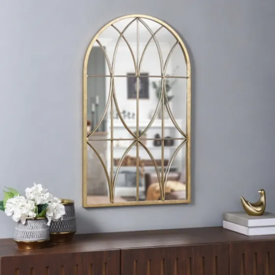 Gold Metal Arch Fretwork Wall Mirror-Kirkland's Home Flash Sale