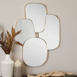 Gold Metal Caspian Wall Mirror-Kirkland's Home Clearance