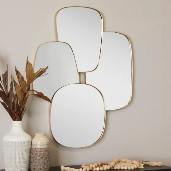 Gold Metal Caspian Wall Mirror-Kirkland's Home Clearance