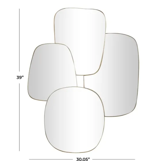 Gold Metal Caspian Wall Mirror-Kirkland's Home Clearance